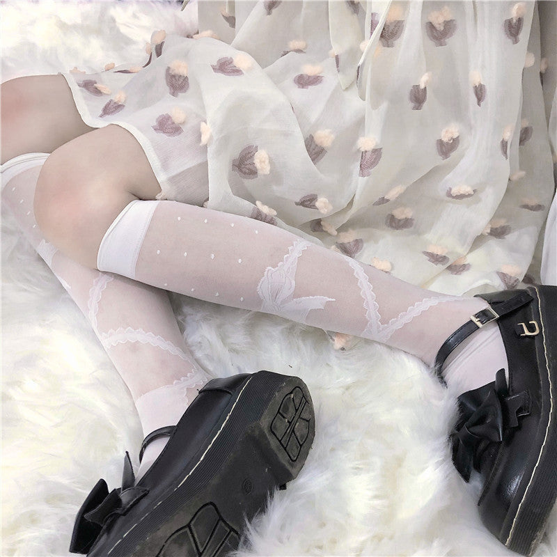 Japanese Bow Dot Socks
