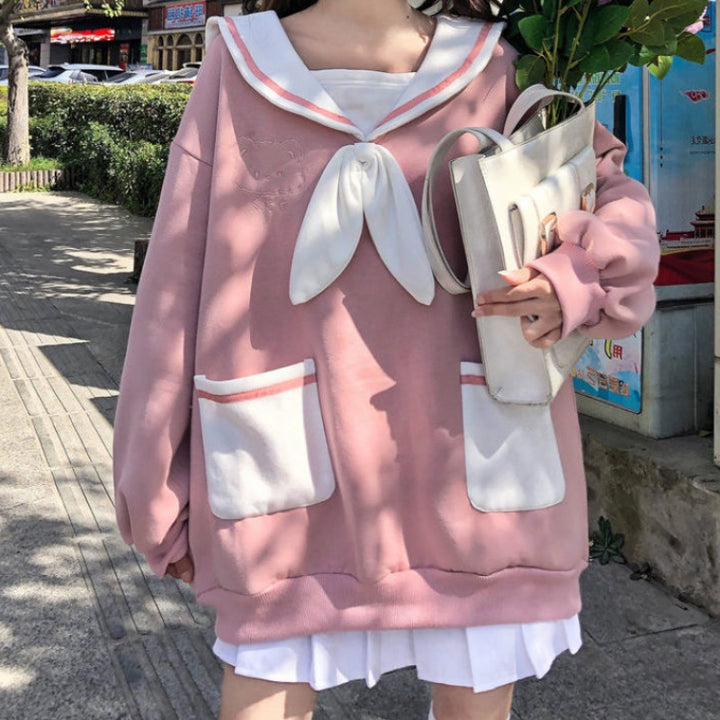 Kawaii Bear Sailor Sweater
