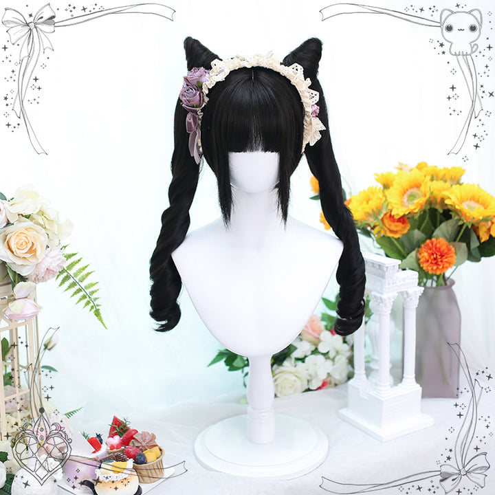 Harajuku Lolita Black Ponytail Wig