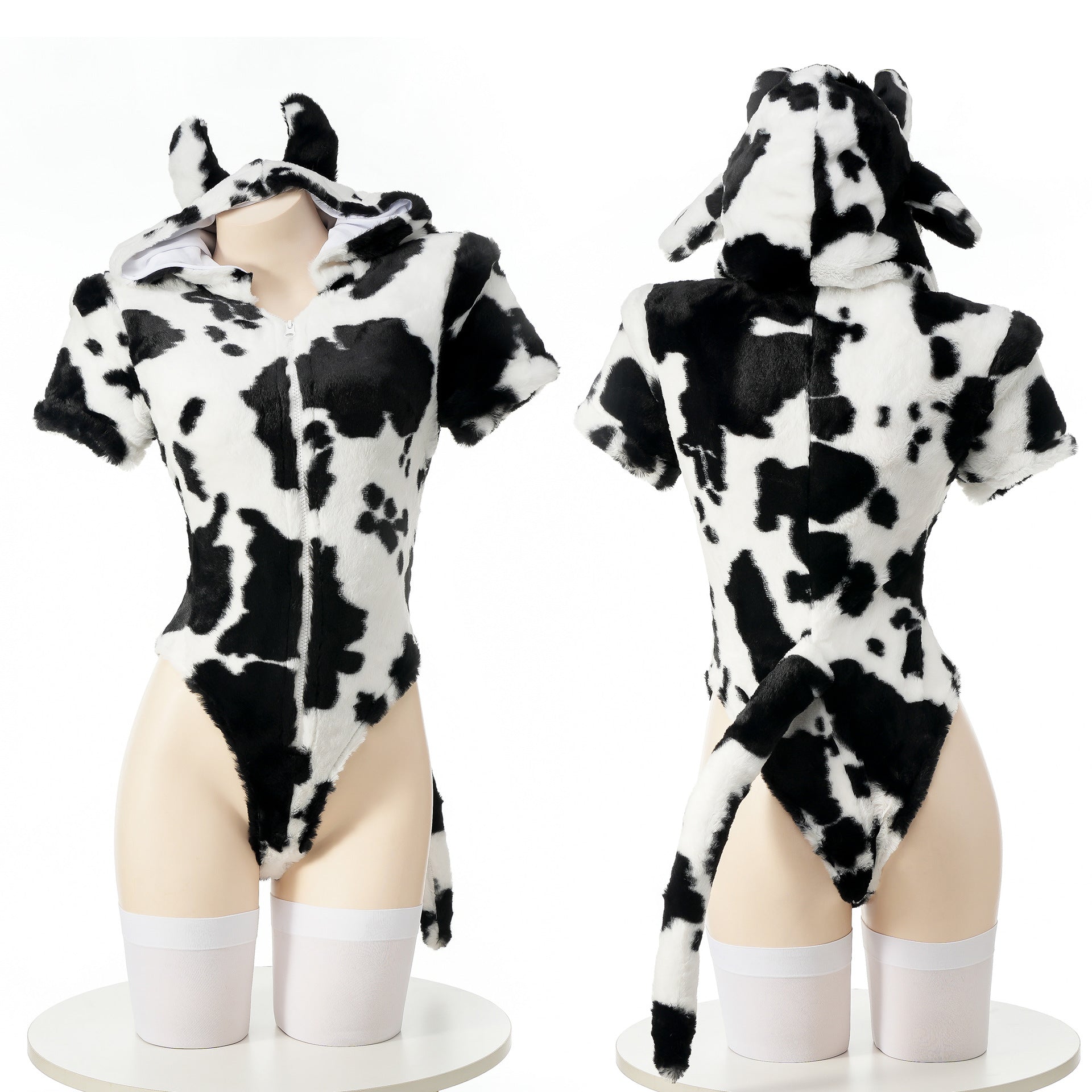 Sexy Cow Bodysuit Hoodie Pajama – SYNDROME - Cute Kawaii Harajuku Street  Fashion Store