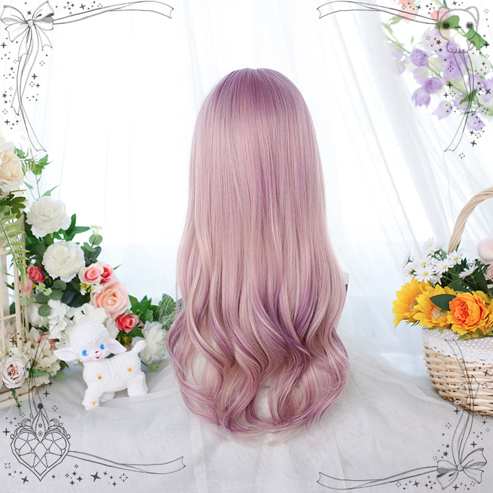 Violet Blonde Gradient Long Wig