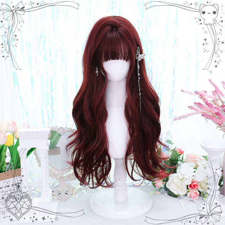 Lolita Wavy Long Bordeaux wig SD02280