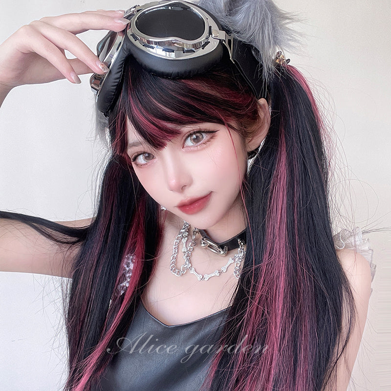 Japanese Black & Red Lolita Long Wig