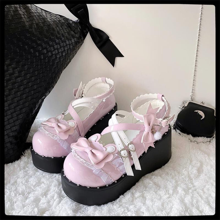 Harajuku Lolita Pink Platform Shoes