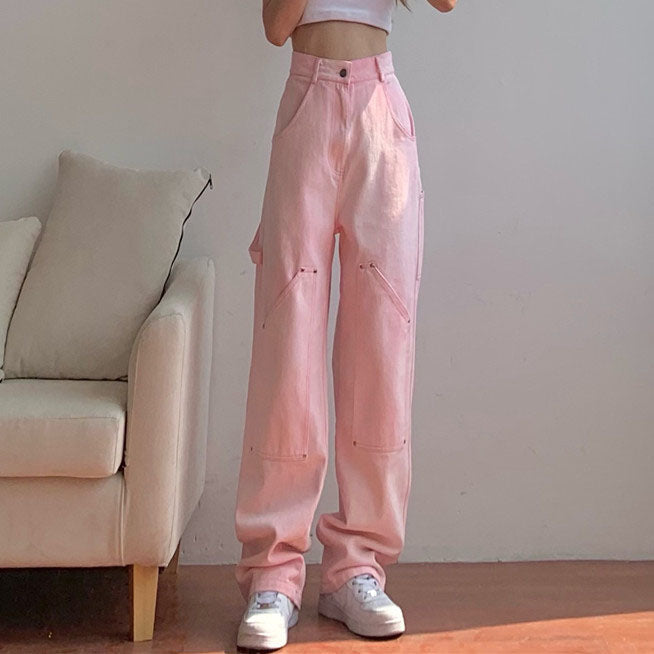 Egirl Pink Street Loose Pants SD01316