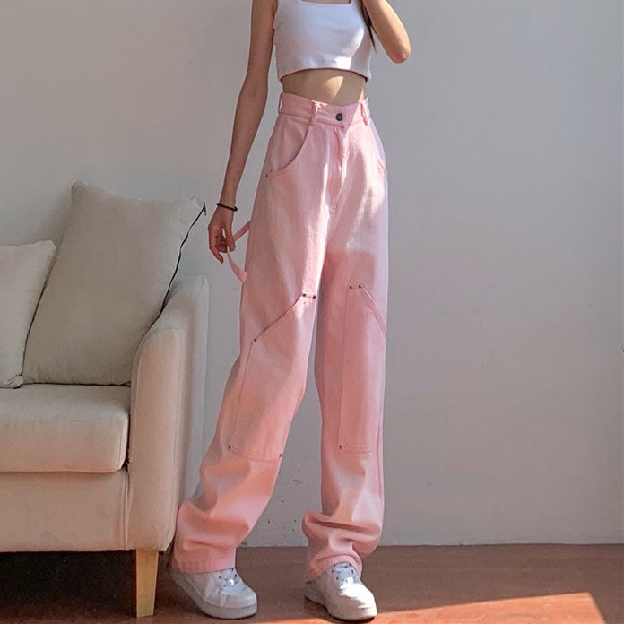 Egirl Pink Street Loose Pants SD01316