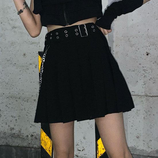 Harajuku Pleated Strap Skirt SD00518