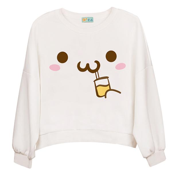 Kawaii Drinking Sweater SD00288 - SYNDROME - Cute Kawaii Harajuku Street Fashion Store