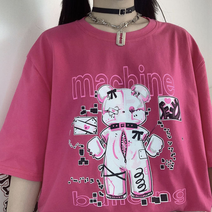 Machine Teddy Bear T-shirt SD00709