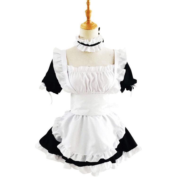 Casual Black White Maid Dress SD00080 - SYNDROME - Cute Kawaii Harajuku Street Fashion Store