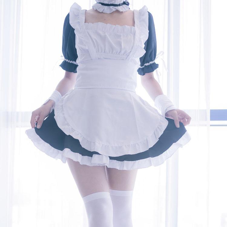 Japanese Kawaii Casual Black White Maid Dress SD00080 – SYNDROME