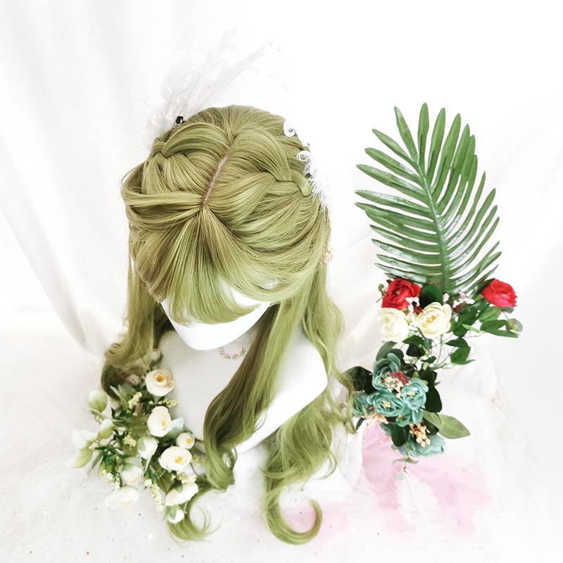Green Curly Lolita Wig SD01060 - SYNDROME - Cute Kawaii Harajuku Street Fashion Store