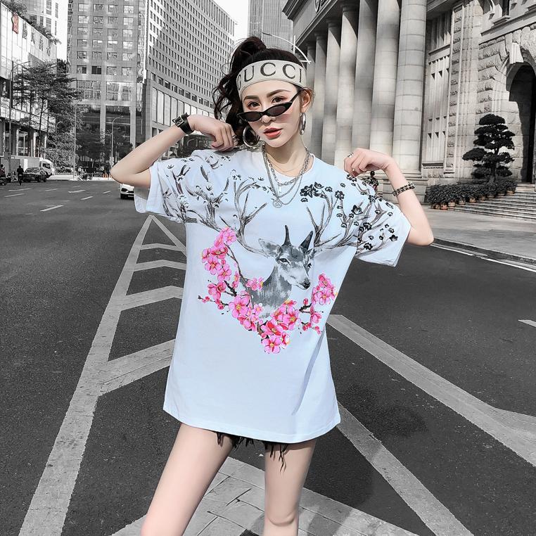 Blossom Deer T-shirt SD00864 - SYNDROME - Cute Kawaii Harajuku Street Fashion Store