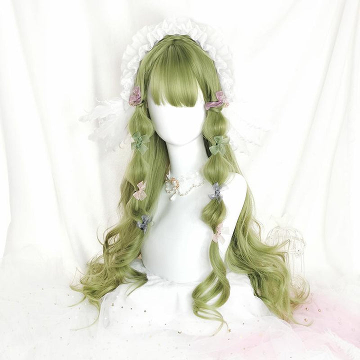Green Curly Lolita Wig SD01060 - SYNDROME - Cute Kawaii Harajuku Street Fashion Store
