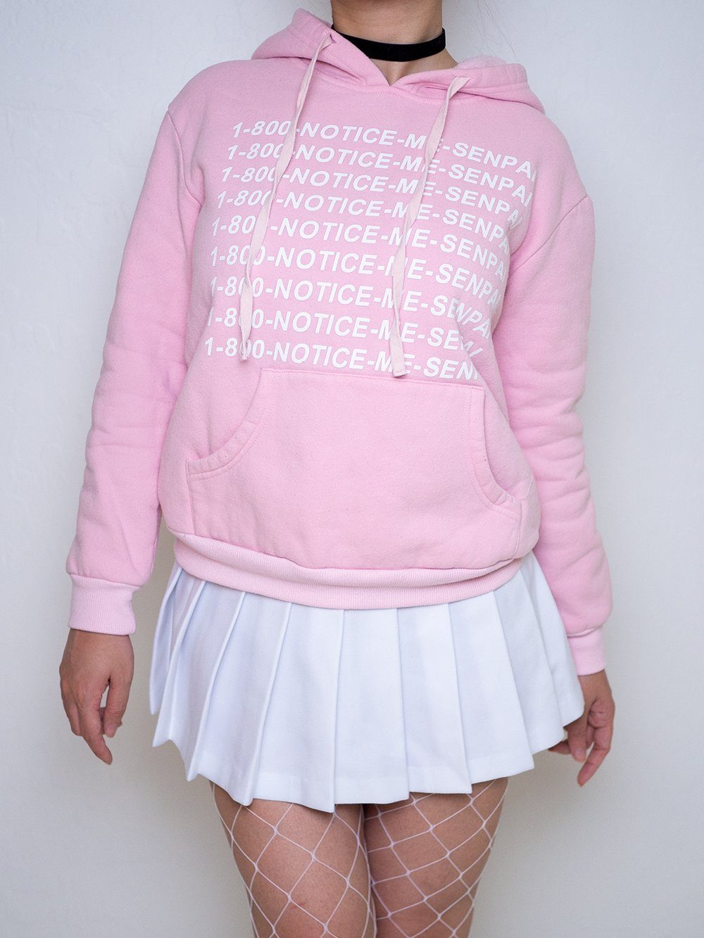 SALE 1 800 Senpai Notice Me Pink Hoodie Sweater MF00505 - SYNDROME - Cute Kawaii Harajuku Street Fashion Store