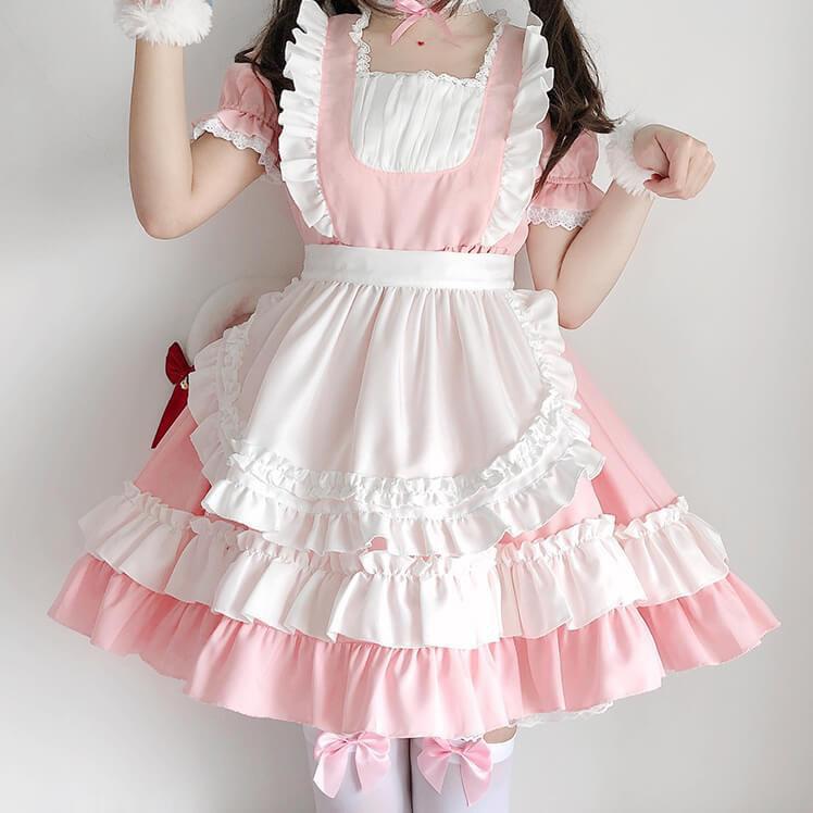 Pink Classic Maid Dress SD00090
