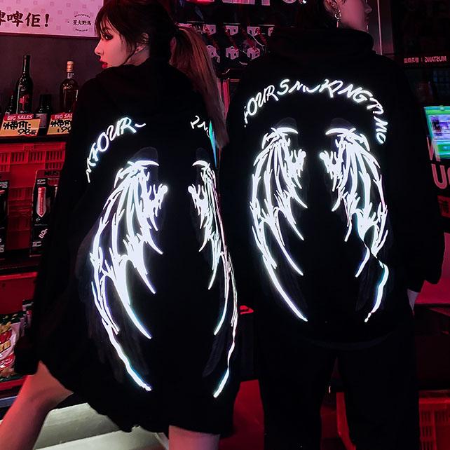 Reflective Devil Wings Hoodie SD00904