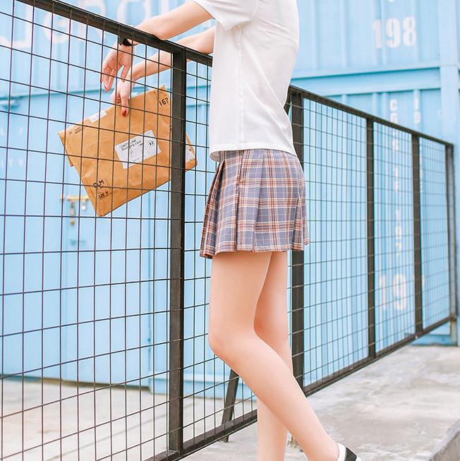 Double Color Plaid Skirt SD00628 - SYNDROME - Cute Kawaii Harajuku Street Fashion Store