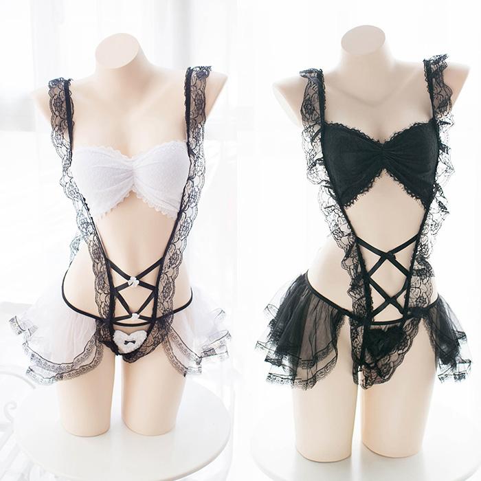 Korean Sexy Valentines Floral Lace Lingerie SD00178 – SYNDROME