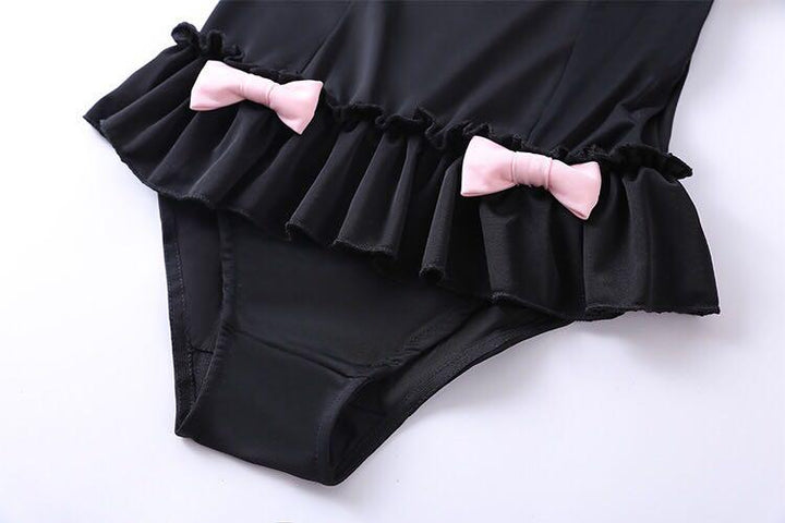 Ruffle Black Cat Swimsuit SD01842 - SYNDROME - Cute Kawaii Harajuku Street Fashion Store