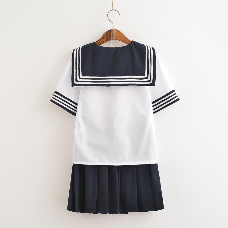 White&Blue School Sailor Uniform SD00396 - SYNDROME - Cute Kawaii Harajuku Street Fashion Store