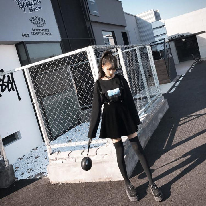 Black Velvet Thigh High Tights SD01068 - SYNDROME - Cute Kawaii Harajuku Street Fashion Store