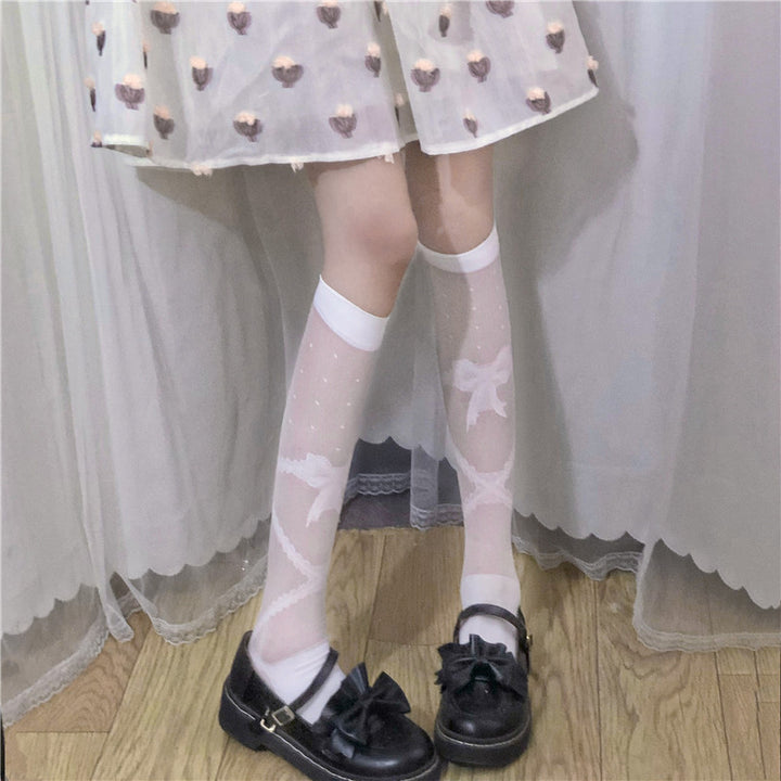 Japanese Bow Dot Socks
