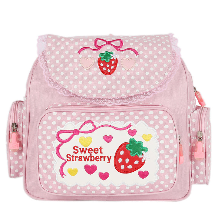 Sweet Strawberry Soft Girl Backpack