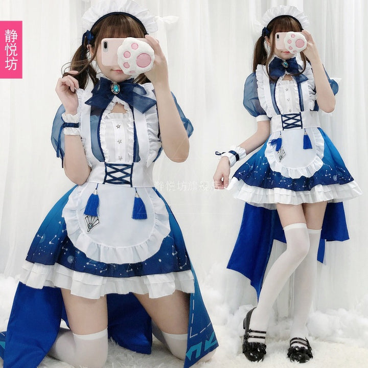 Galaxy Lolita Maid Dresss