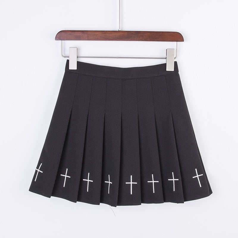 Pleated Cross Summer Skirt