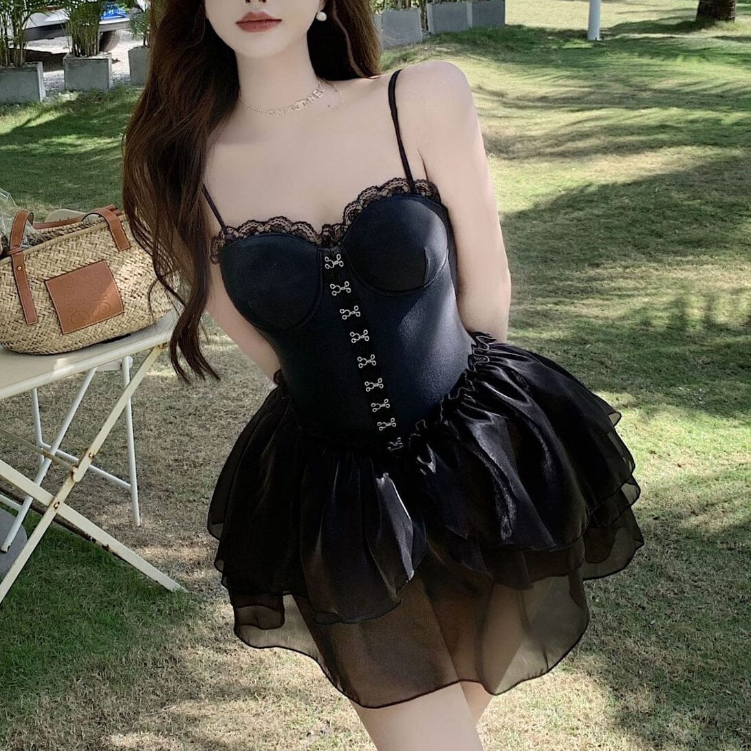 Kawaii corset clearance skirt