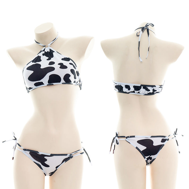 Summer Cow Print Bikini Swimwear