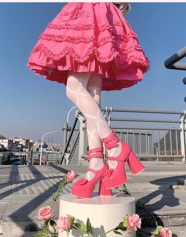 Lolita Killer Strap High-heeled Shoes