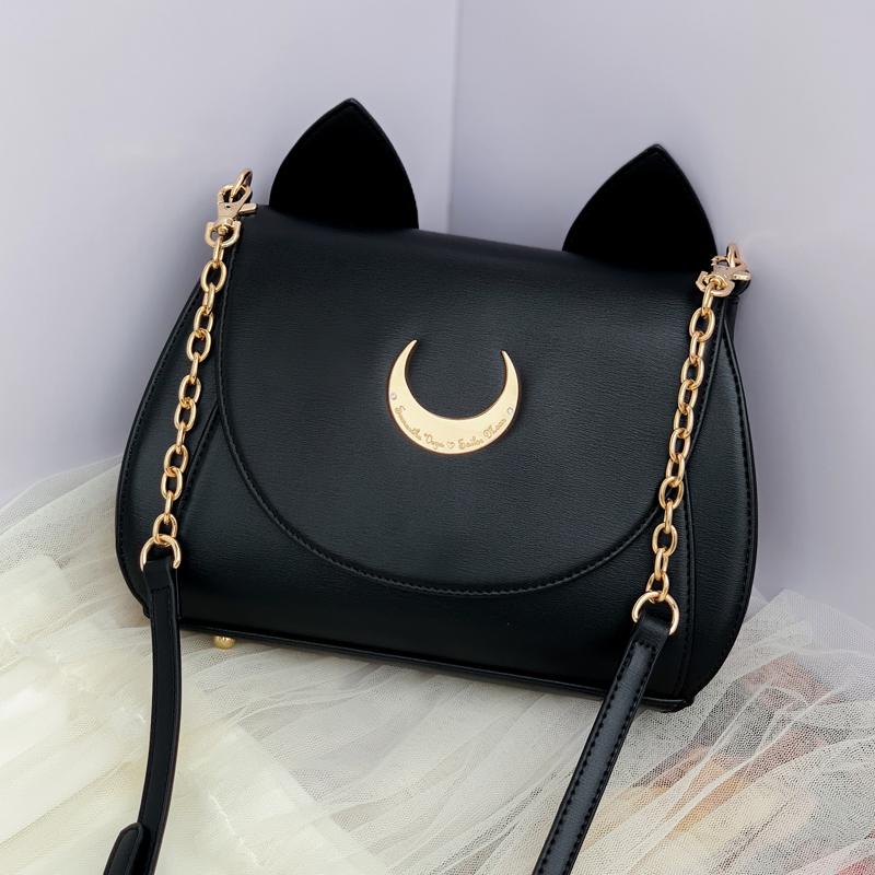 Sailor Moon Luna and Artemis Cat Moon Bag