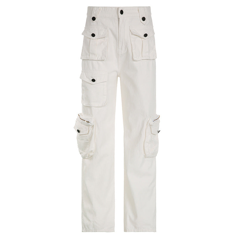 Street White Pocket Pants