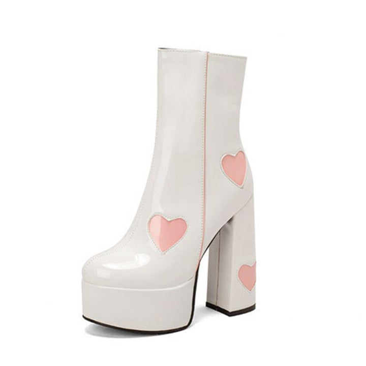 Cute Heart High-heeled Shoes