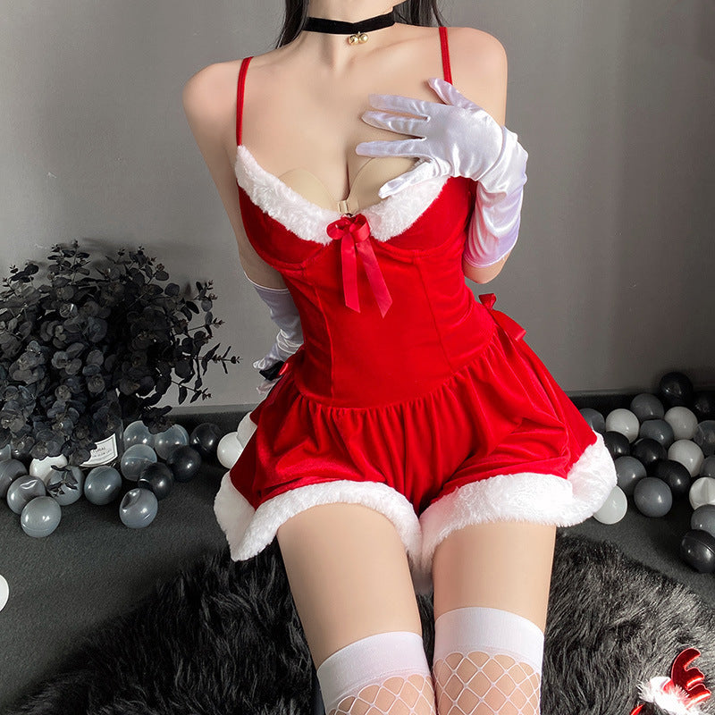 Christmas Red Velvet Dress