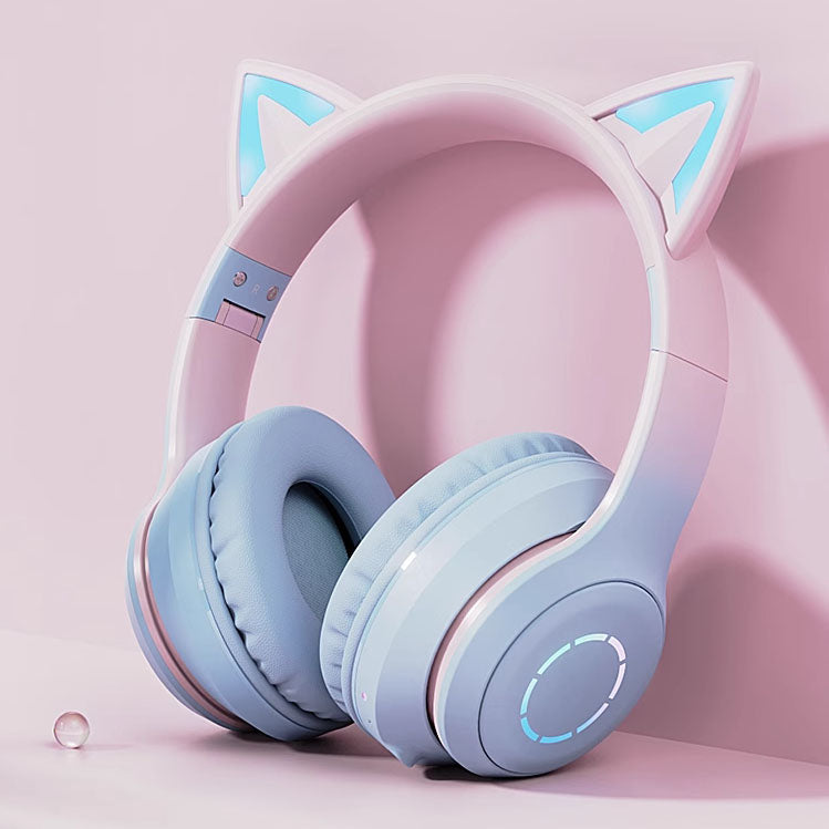 Pastel Wireless Cat Ears Headset