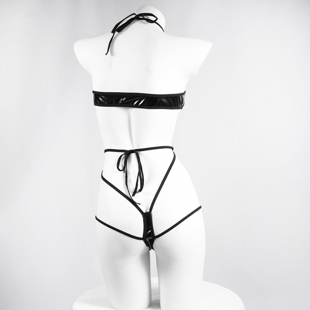 "Dare to Try" Faux Leather Lingerie