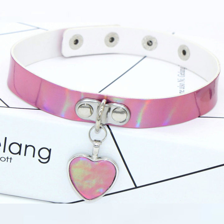 Holographic Heart Collar