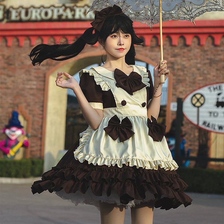 "Café Maid" Lolita Bow Dress