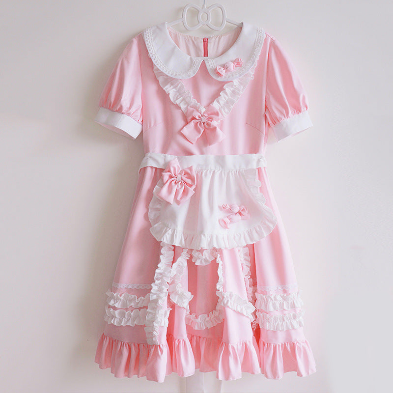 Pink Ruffle Barbie Maid Dress