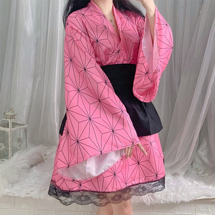Kamado Inspired Kimono Outfit