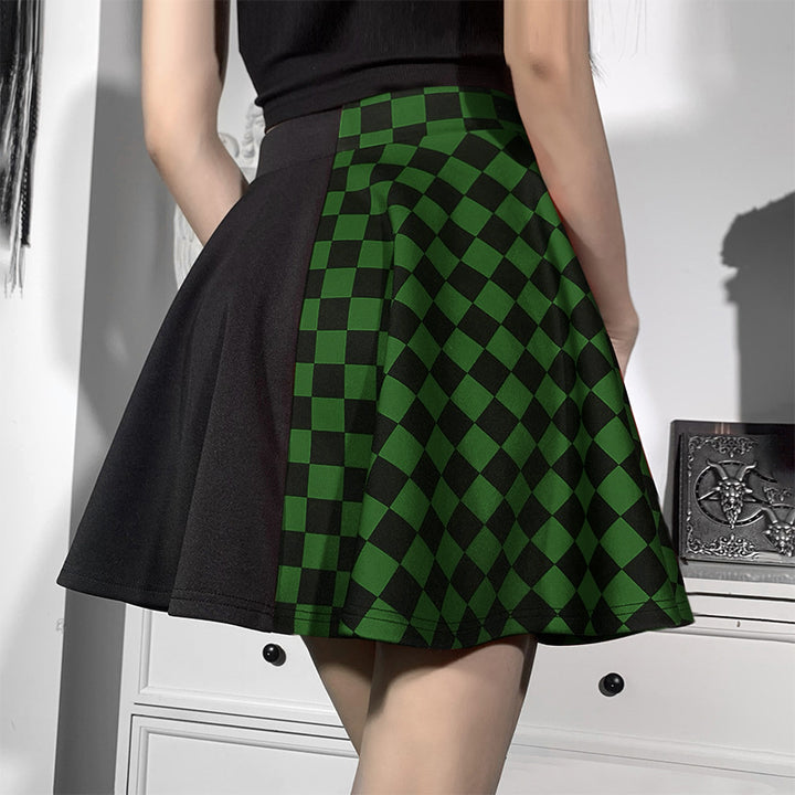 Half Checkered Skirt