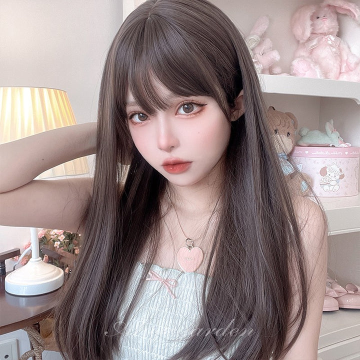 Japanese Straight Brown Long Wig