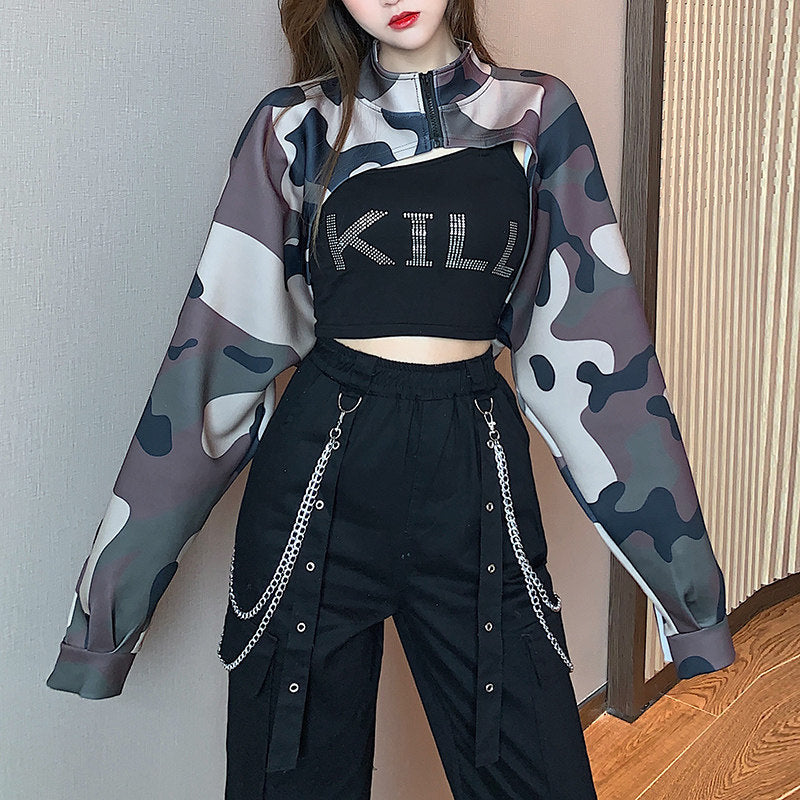 Camouflage Jacket and Kill Top Set