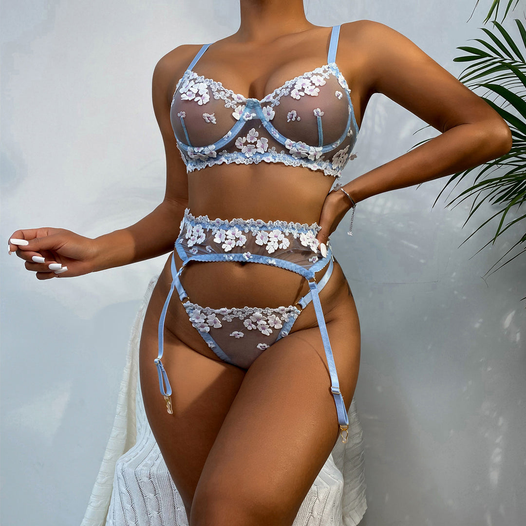Miss X Lingerie Set Woman Erotic Bodysuit See Through Brassieres