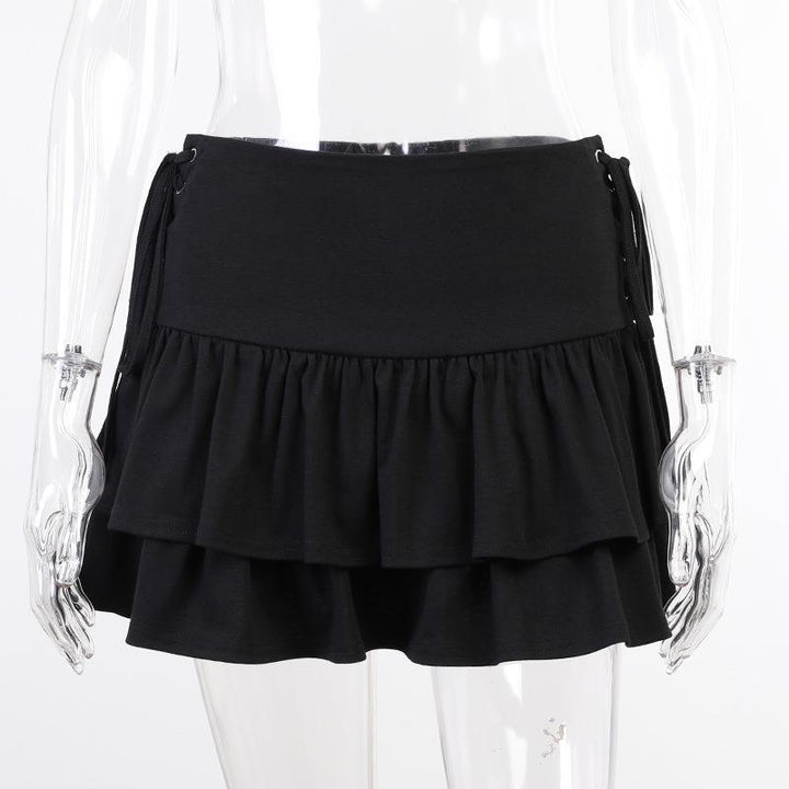 Double Ruffle Side Corset Skirt