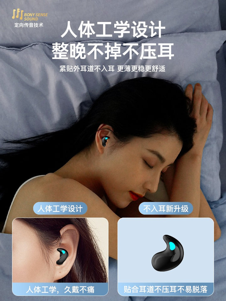 Bluetooth headset noise reduction sleep dedicated non-into the ear hanging mini invisible true wireless 2023 new model suitable for Sony