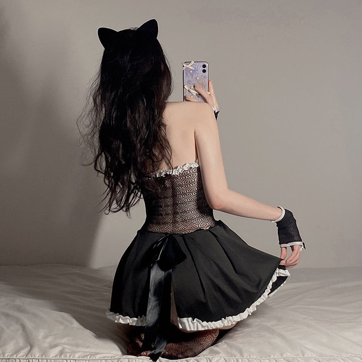 Sexy Cat Mesh Lingerie Dress